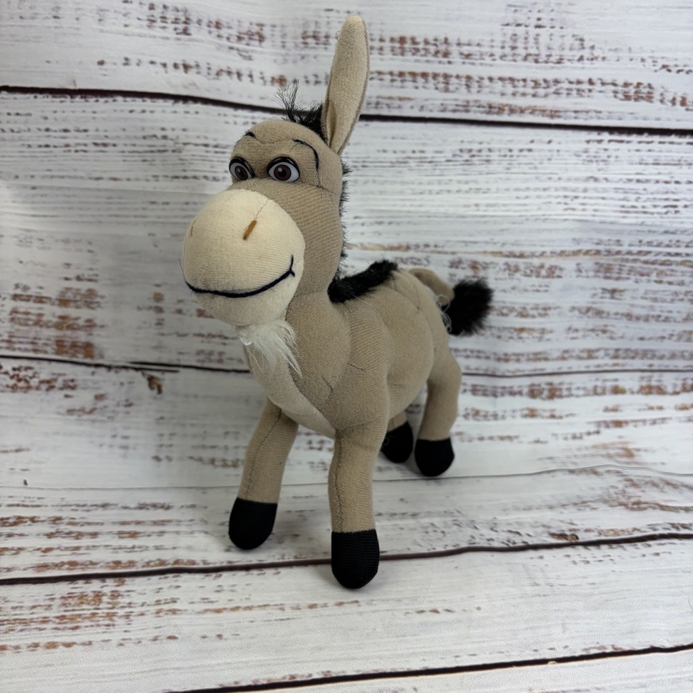 Shrek Donkey 8" Dreamworks Plush Stuffed Animal Toy Vintage 2004 Nanco